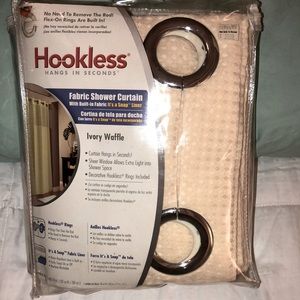 Fabric Shower Curtain with snap liner